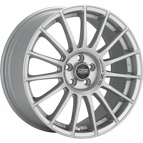 OZ SUPERTURISMO LM MATT BLACK SILVER LETTERING 19X8.5 5X112 et44 CB75 W01852209R9