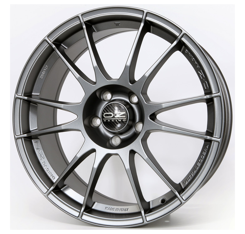 OZ ULTRALEGGERA  MATT GRAPHITE SILVER 17X8 5X100 et48 CBN/A W0171020122