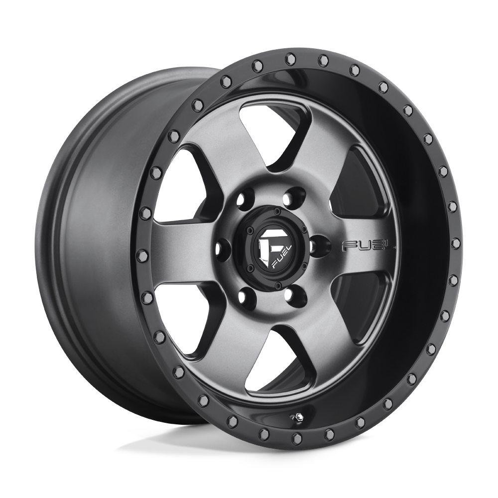 Fuel 1PC D619 PODIUM MATTE GUN METAL BLACK BEAD RING 18X9 6x139.7 et1 108