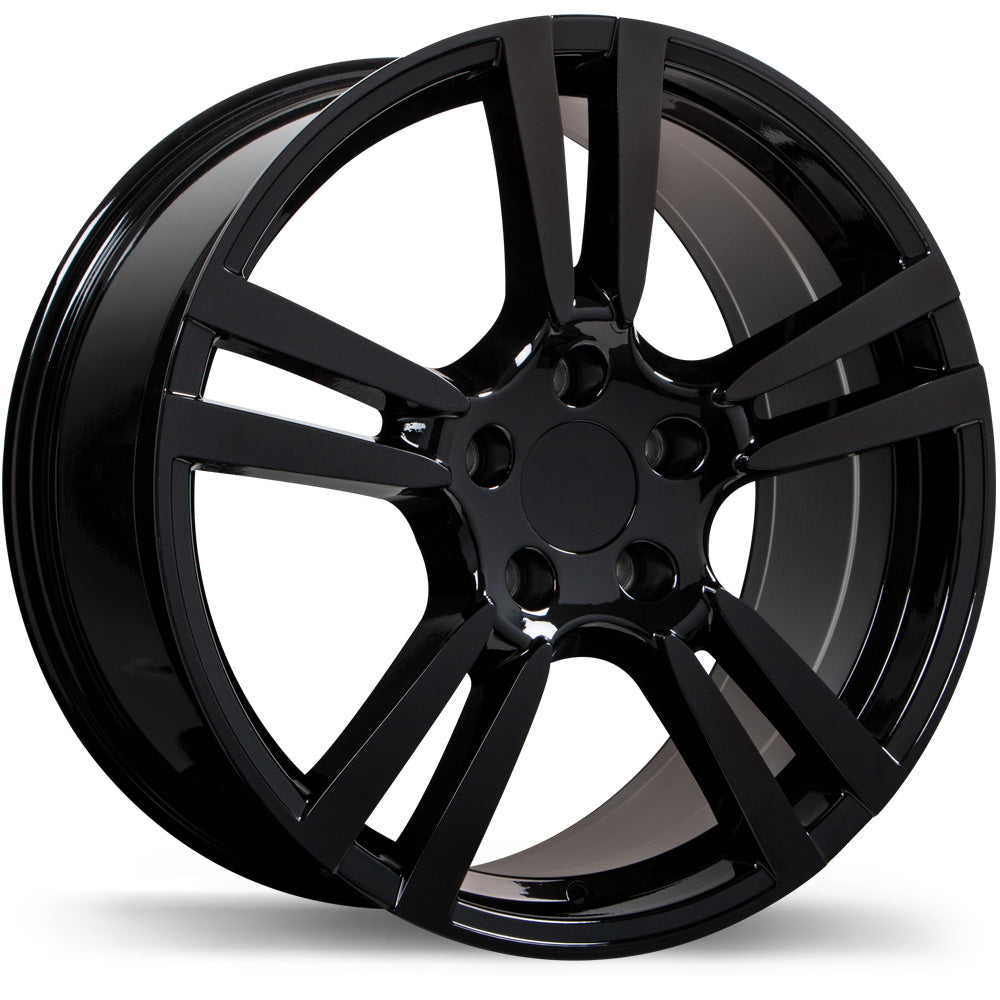 Replika R140A Gloss Black 5x130 20x9.5  et55 71.6