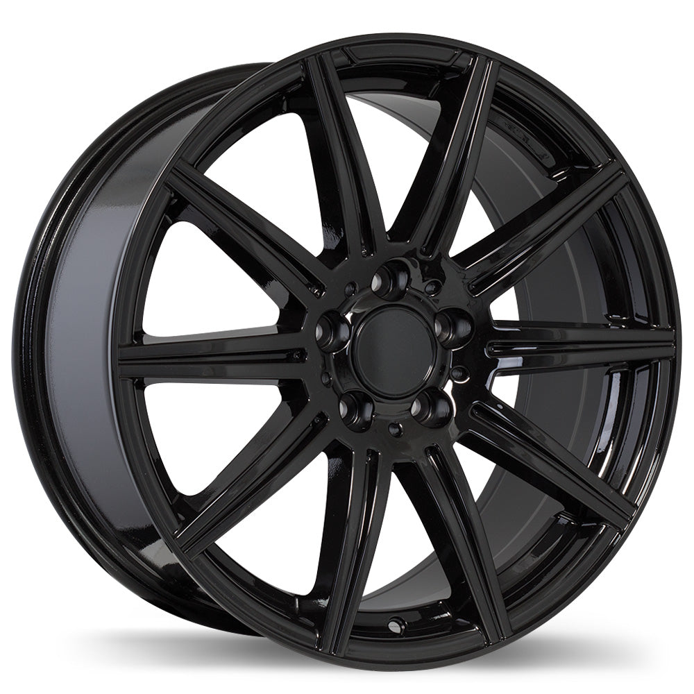 Replika R157 Gloss Black 5x112 19x8.5  et32 66.5