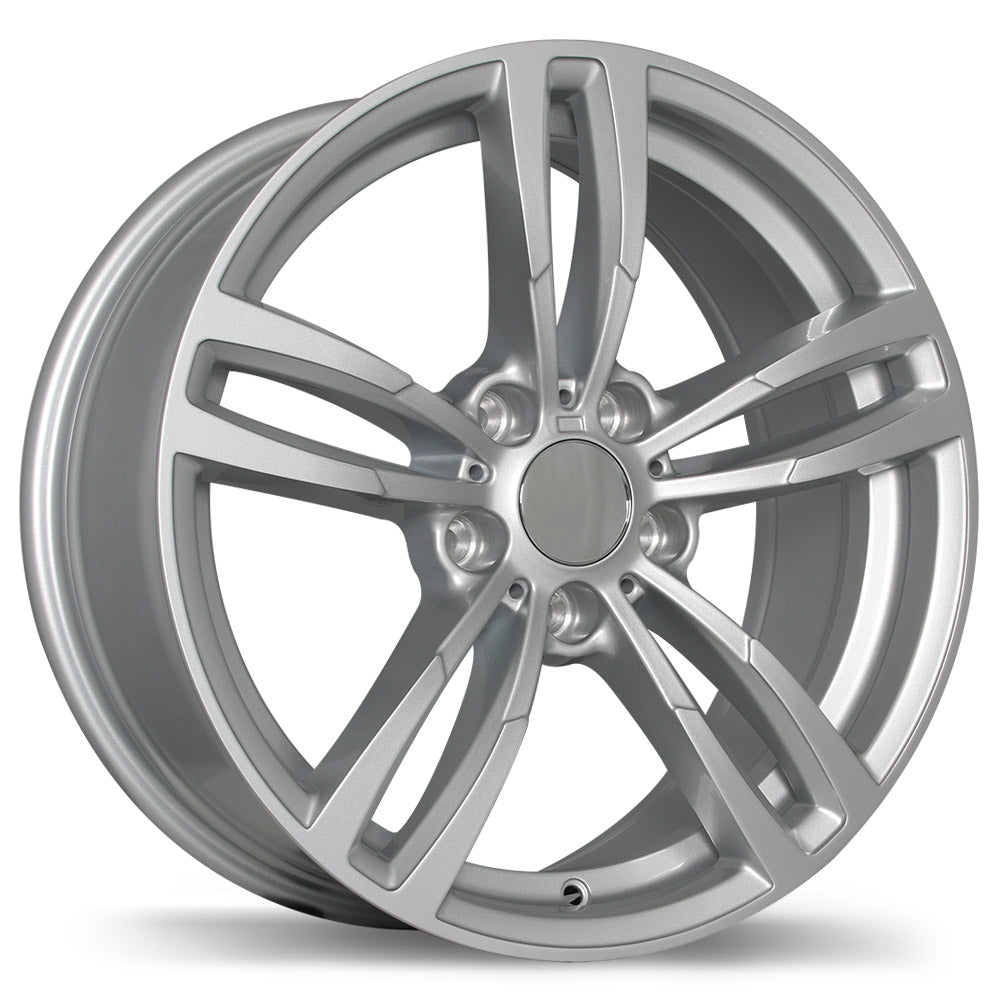 Replika R163A Gloss Silver 5x120 18x8.0  et35 74.1