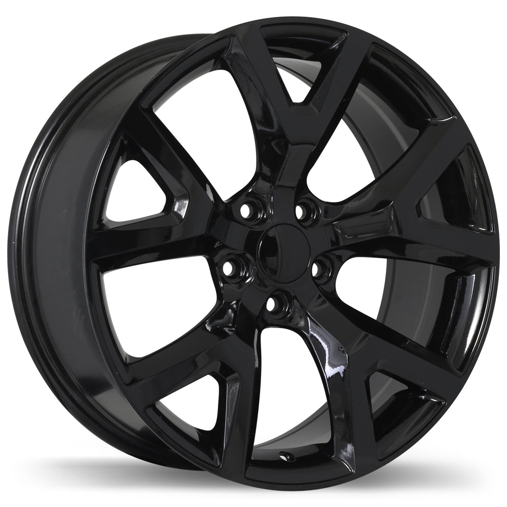 Replika R165A Gloss Black 5x110 17x7.5  et31 65.1
