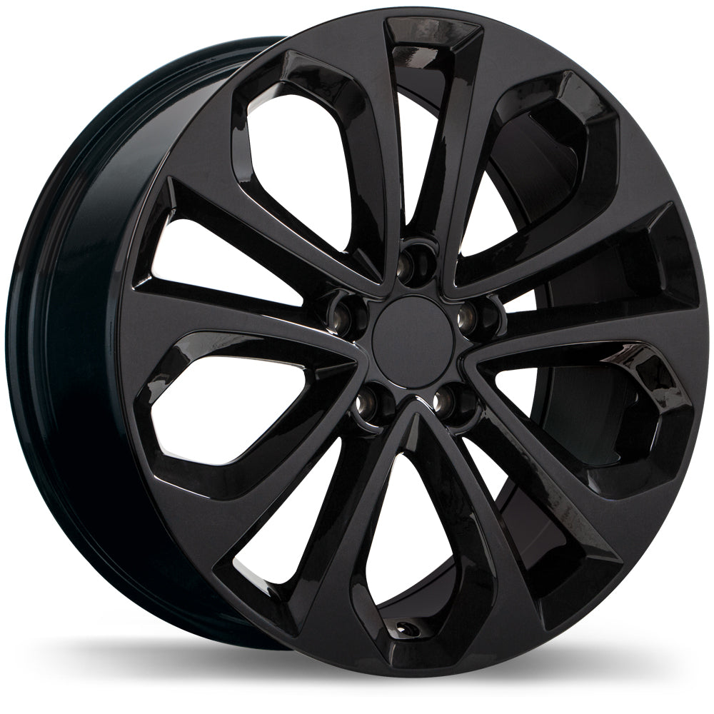 Replika R191 Gloss Black 5x114.3 18x8.0  et50 64.1