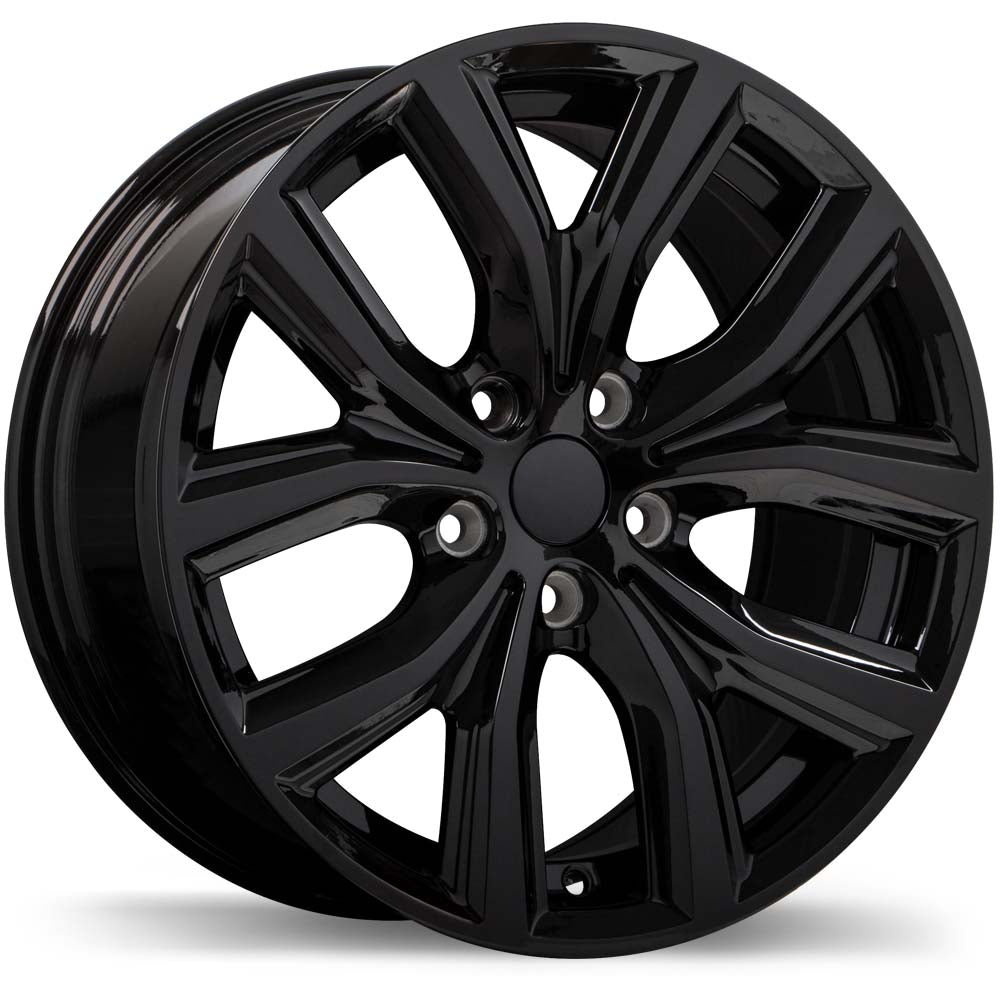 Replika R194 Gloss Black 5x112 18x8.0  et47 66.6