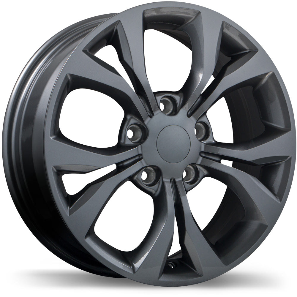 Replika R197 Gloss Gunmetal 5x127 17x6.5  et40 71.5