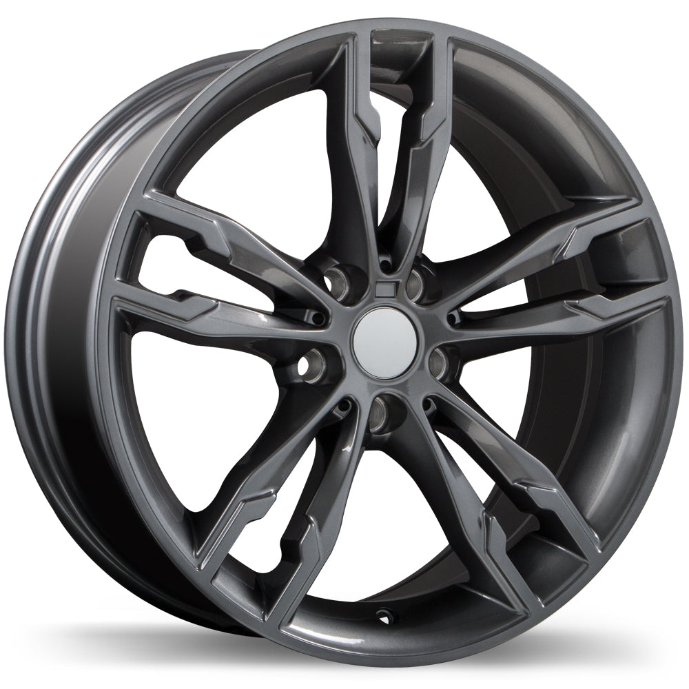 Replika R198 Gloss Gunmetal 5x112 19x8.5  et25 66.6