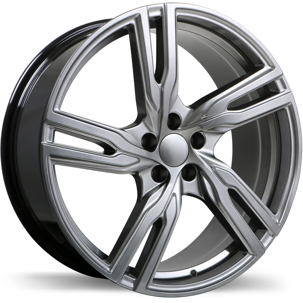 Replika R221 Dark Hyper Silver 5x108 18x8.0  et50 65.1