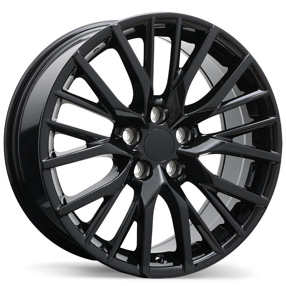 Replika R224 Gloss Black 5x114.3 18x8.0  et30 60.1