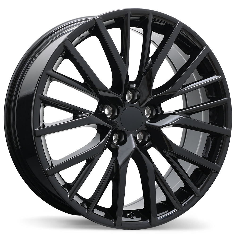 Replika R224 Gloss Black 5x114.3 20x8.0  et30 60.1
