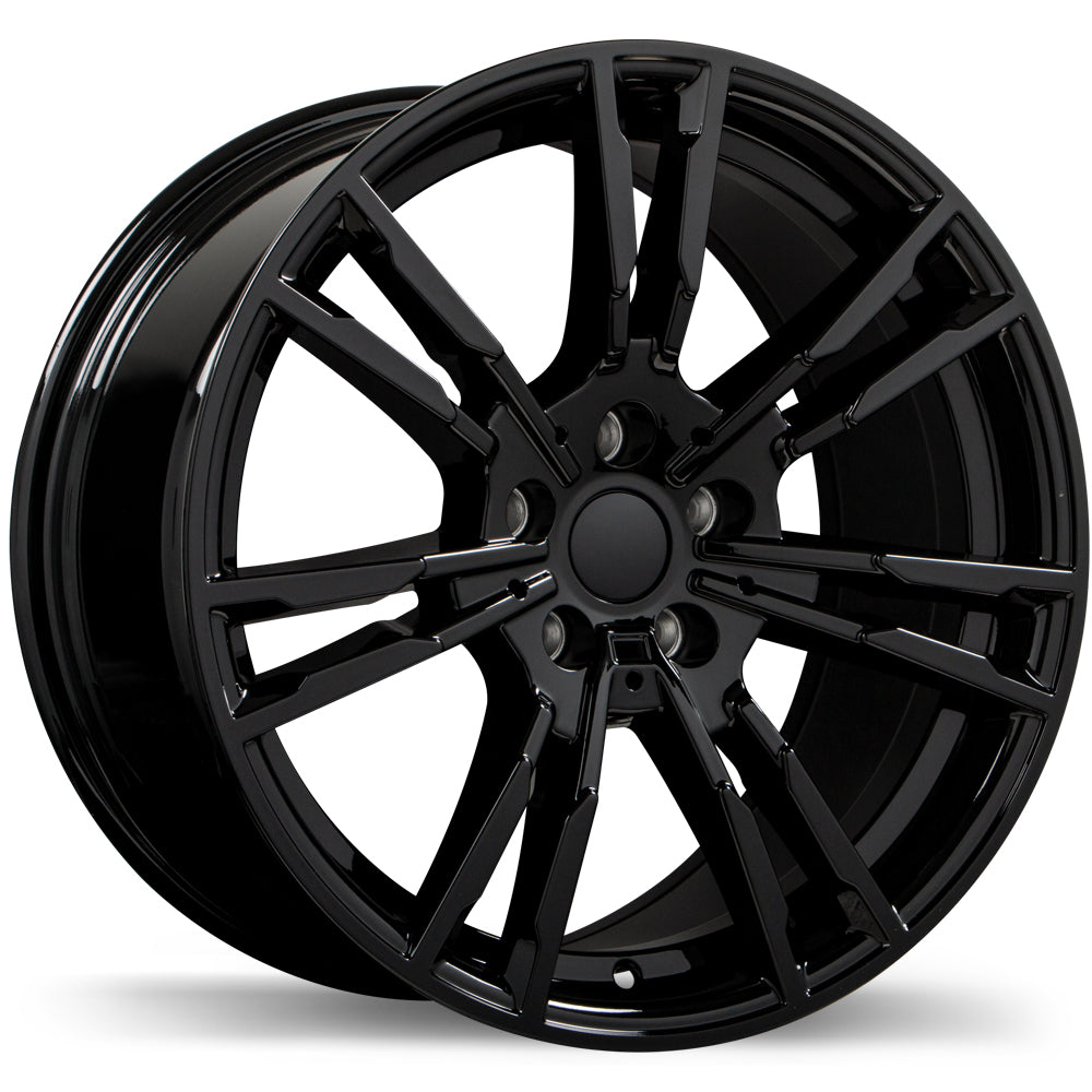 Replika R231 Gloss Black 5x112 18x8.0  et25 66.6