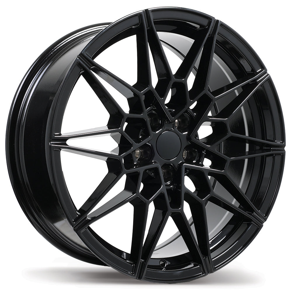 Replika R266 Gloss Black 5x112 19x8.0  et40 66.6