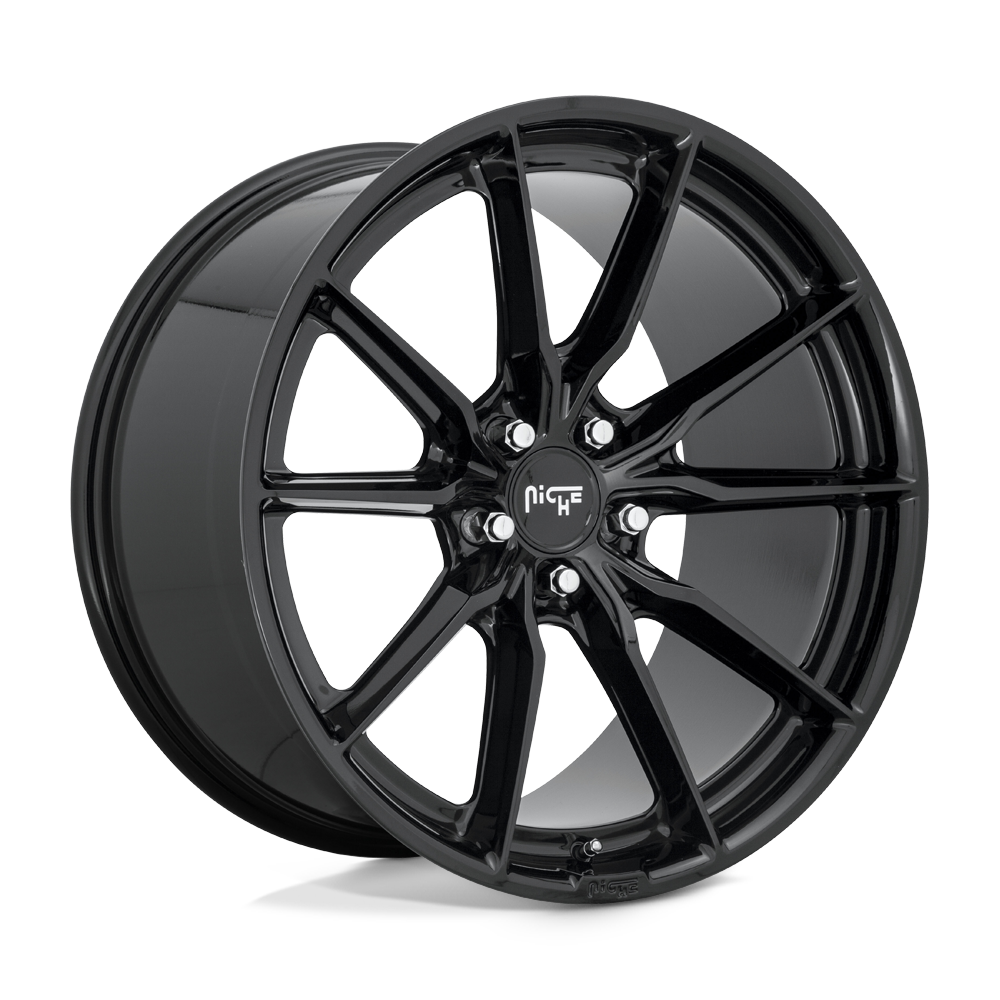 Niche 1PC M240 RAINIER GLOSS BLACK 22X10.5 5x115 et20 72.56