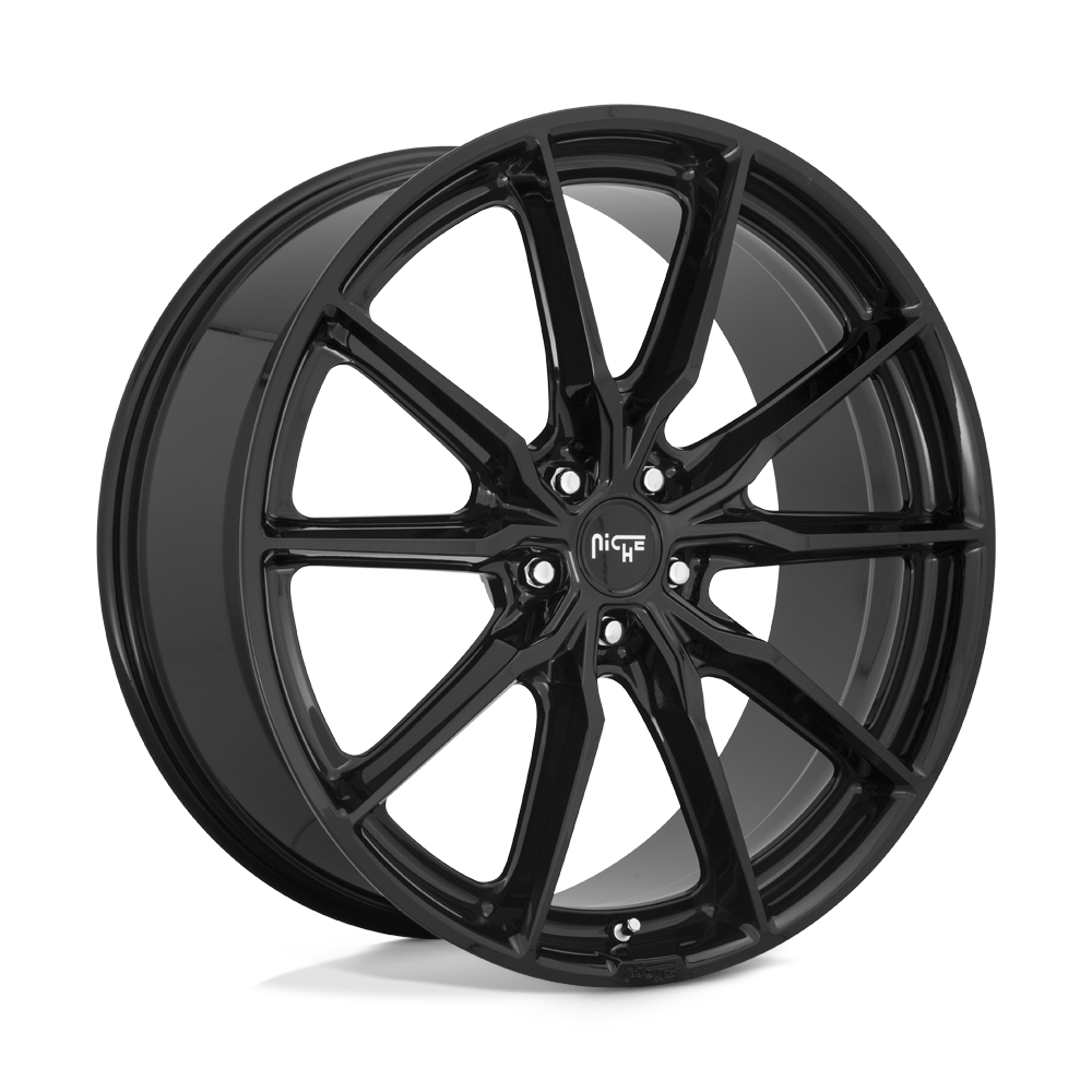 Niche 1PC M240 RAINIER GLOSS BLACK 22X9 5x120 et38 74.1