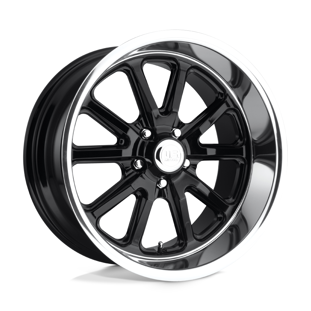 US Mag 1PC U121 RAMBLER GLOSS BLACK 22X11 5x127 et18 78.1