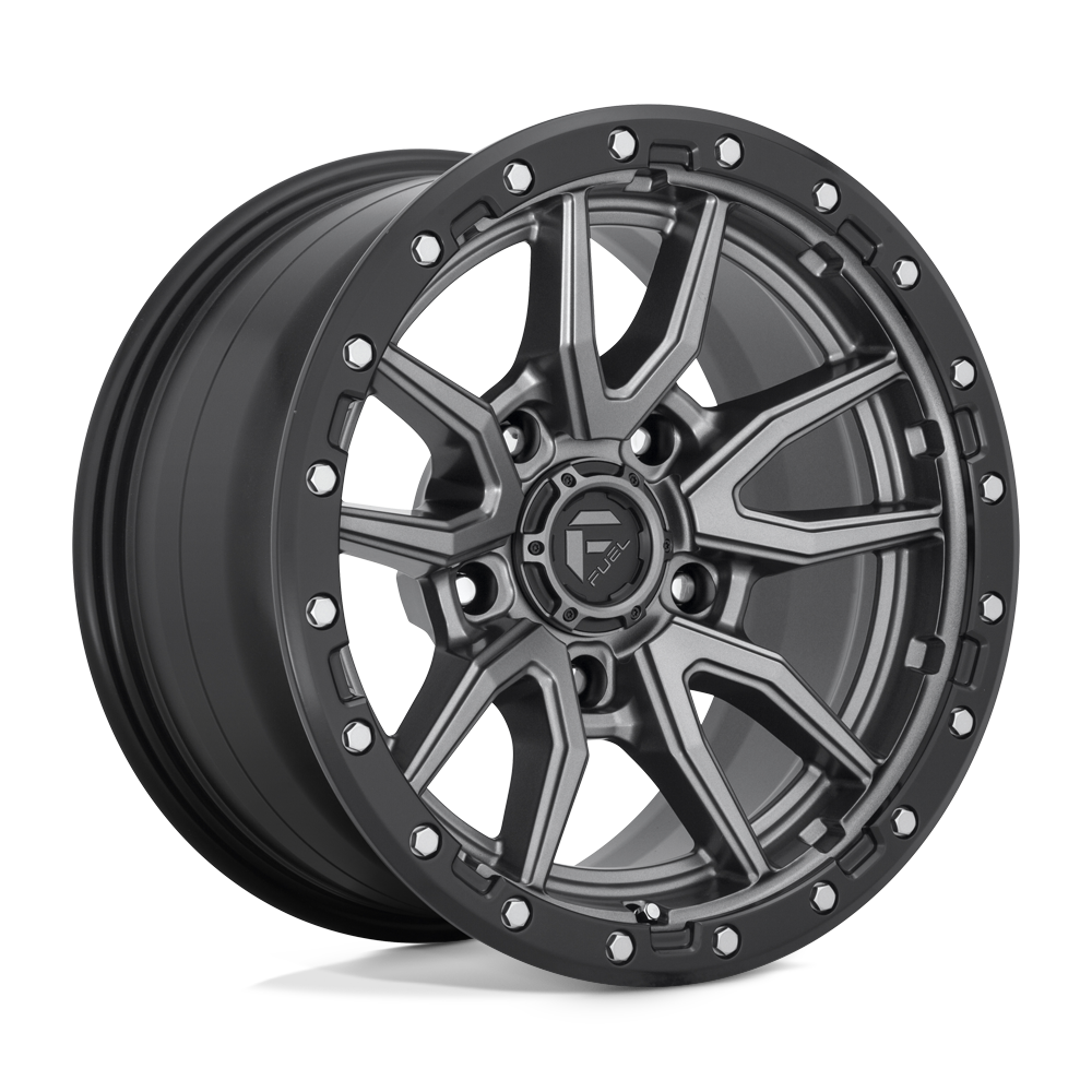 Fuel 1PC D680 REBEL MATTE GUN METAL BLACK BEAD RING 17X9 5x127 et-12 71.5