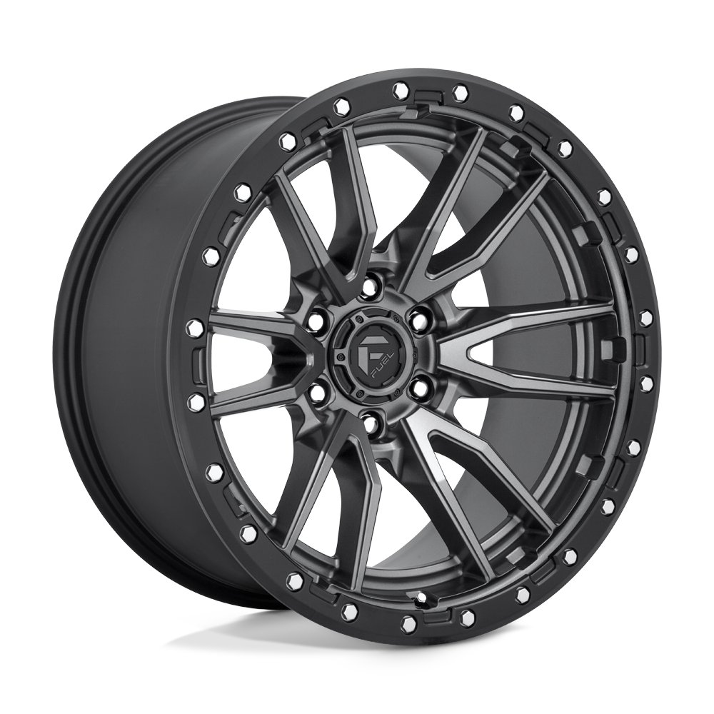 Fuel 1PC D680 REBEL MATTE GUN METAL BLACK BEAD RING 20X10 6x139.7 et-18 106.1
