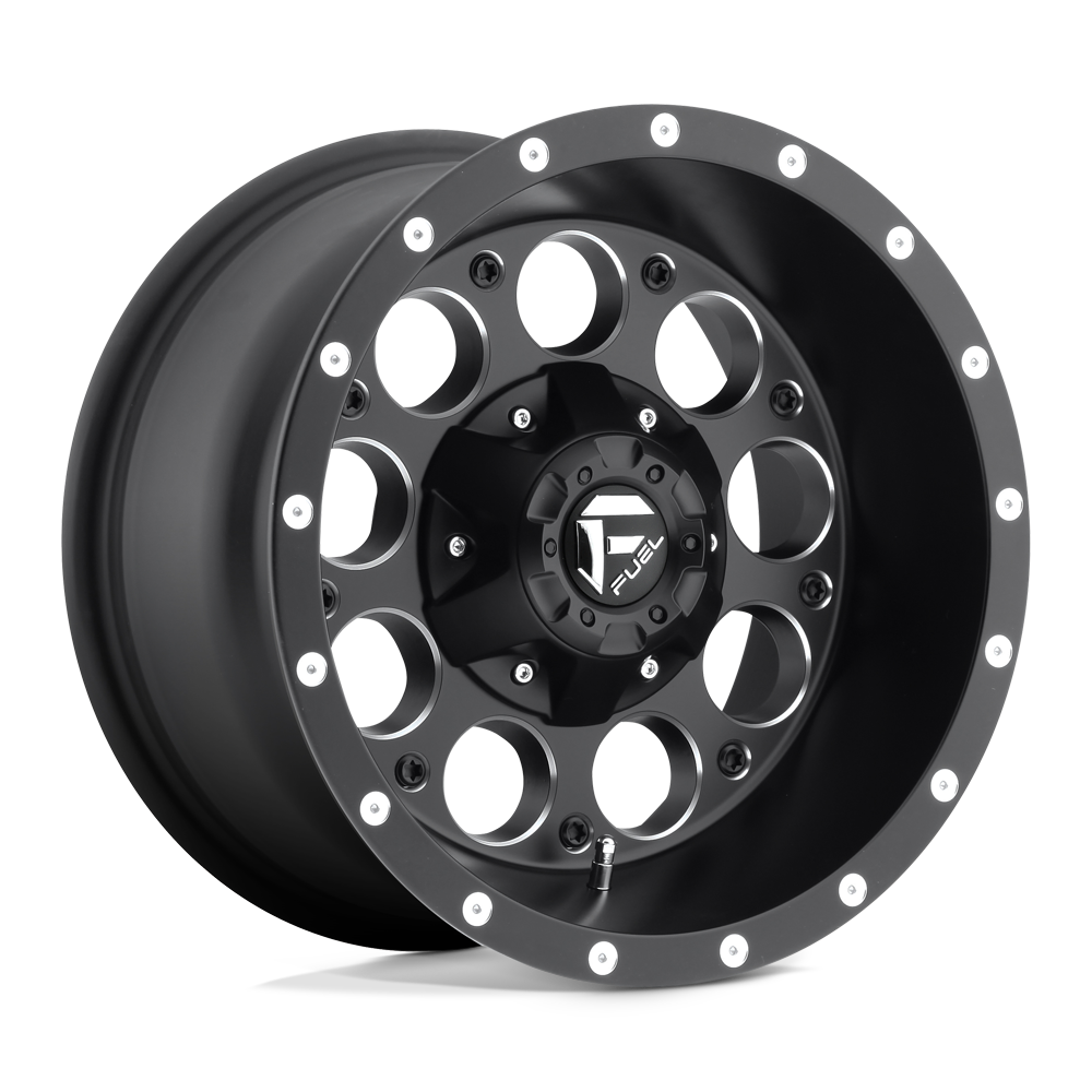 Fuel 1PC D525 REVOLVER MATTE BLACK MILLED 15X8 6x139.7 et-18 108