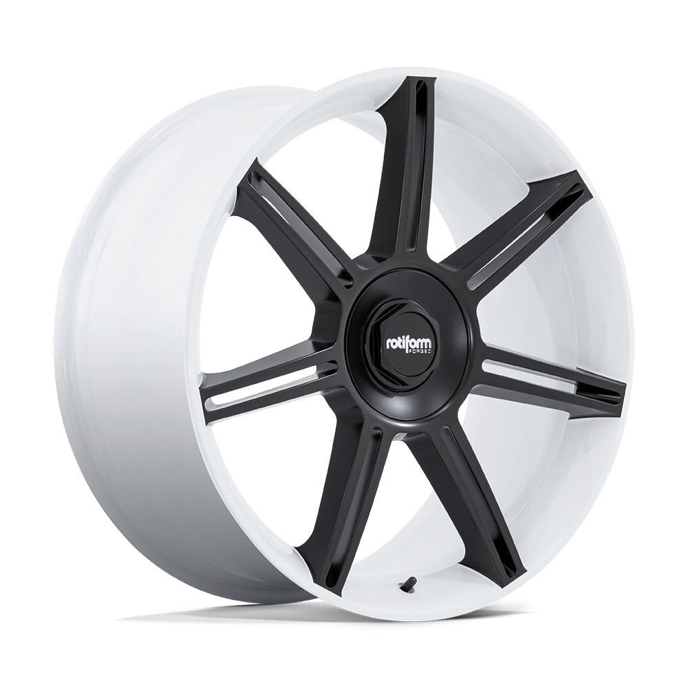 Rotiform FRA GLOSS WHITE W/ M-BLACK SPOKES 22X12 5x130 et60 71.5