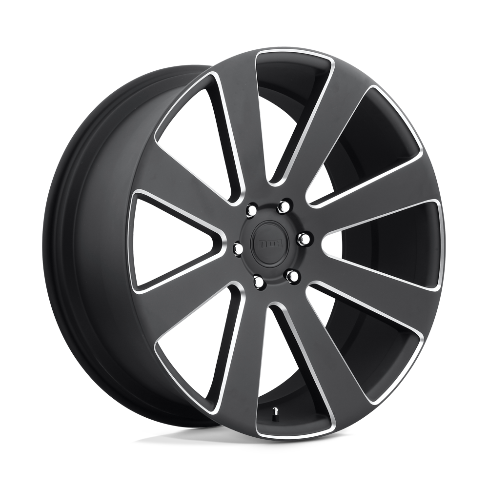 DUB 1PC S187 8-BALL MATTE BLACK MILLED 24X10 6x139.7 et20 78.1