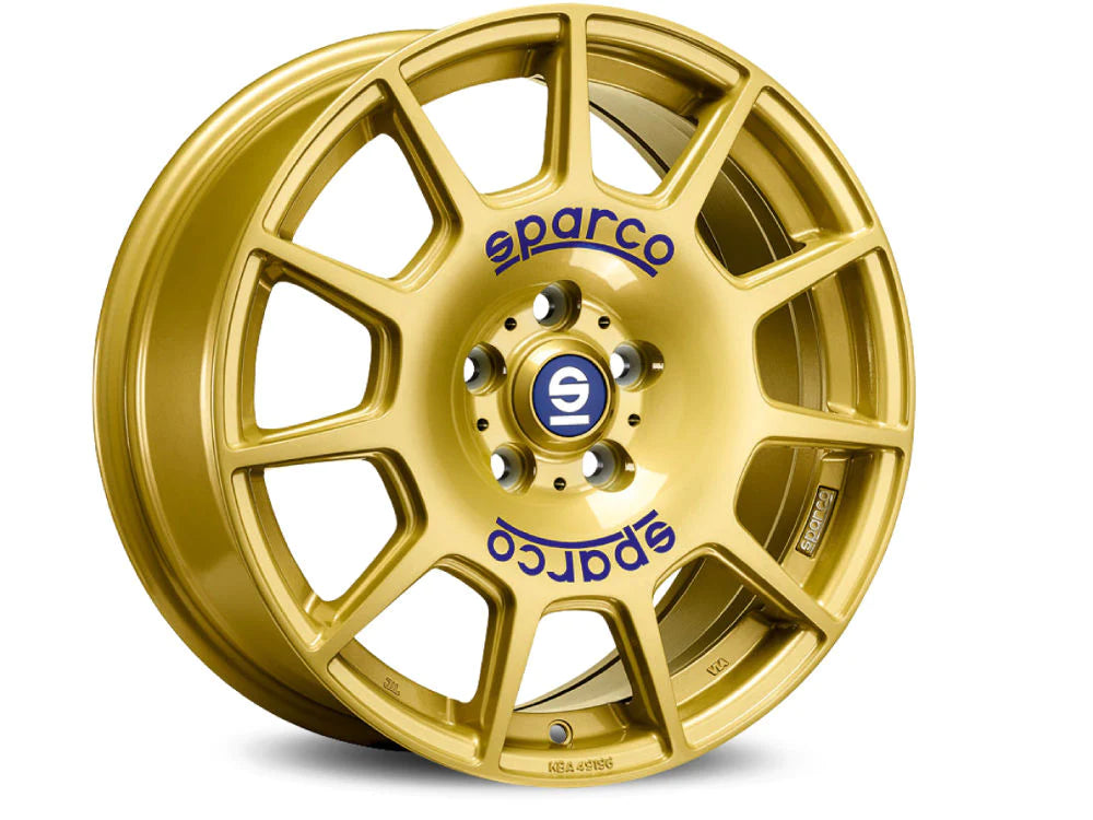 SPARCO TERRA RACE GOLD BLUE LETTERING