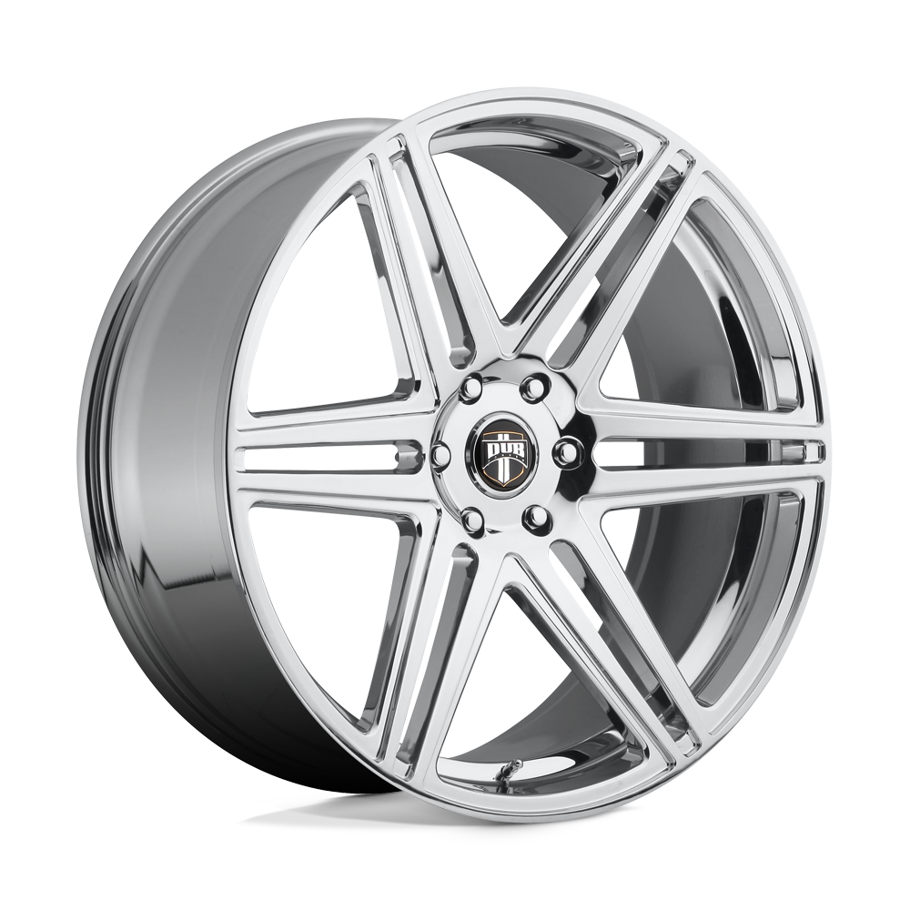 DUB 1PC S122 SKILLZ CHROME PLATED 22X9.5 6x139.7 et30 78.1