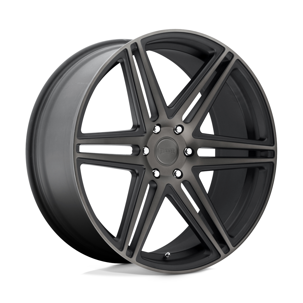 DUB 1PC S123 SKILLZ MATTE BLACK DOUBLE DARK TINT 22X9.5 6x139.7 et30 78.1