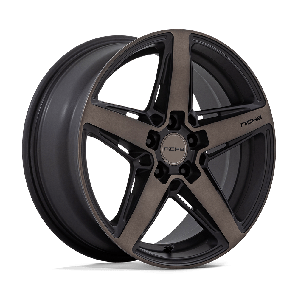 Niche 1PC M271 TERAMO MATTE BLACK W/ DOUBLE DARK TINT FACE 18X8 5x100 et40 66.06