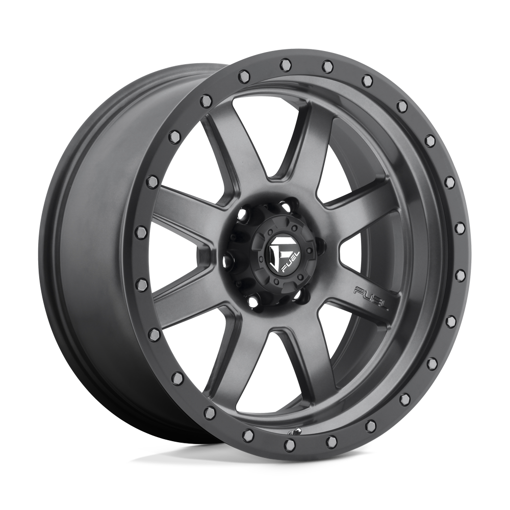 Fuel 1PC D552 TROPHY MATTE GUN METAL BLACK BEAD RING 18X10 5x127 et-24 78.1