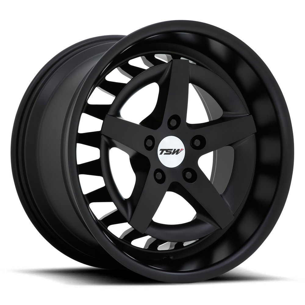 TSW DEGNER SEMI GLOSS BLACK 20X10.5 5x114.3 et40 76.1