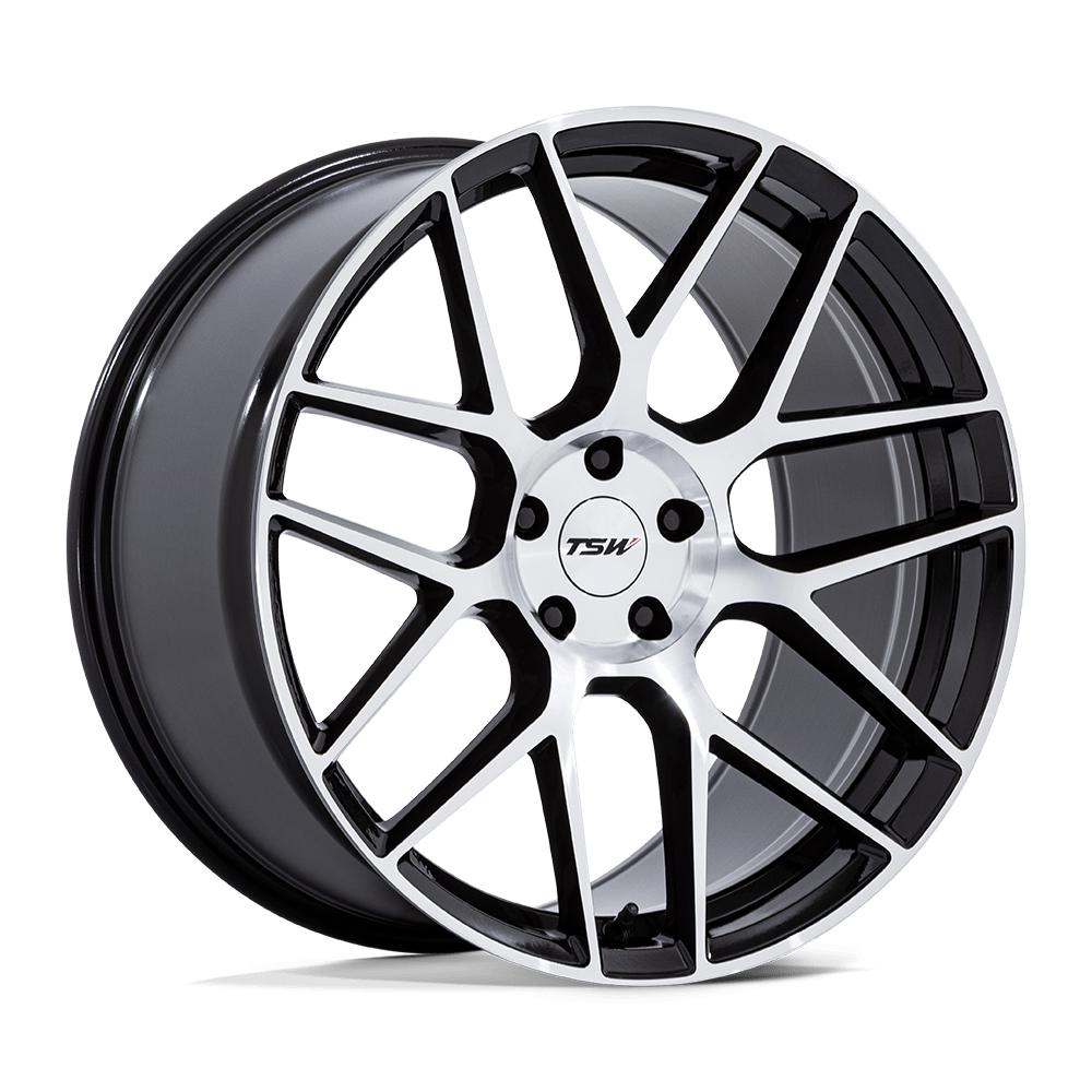 TSW TW002 LASARTHE GLOSS BLACK MACHINED 22X9 5x112 et27 66.56