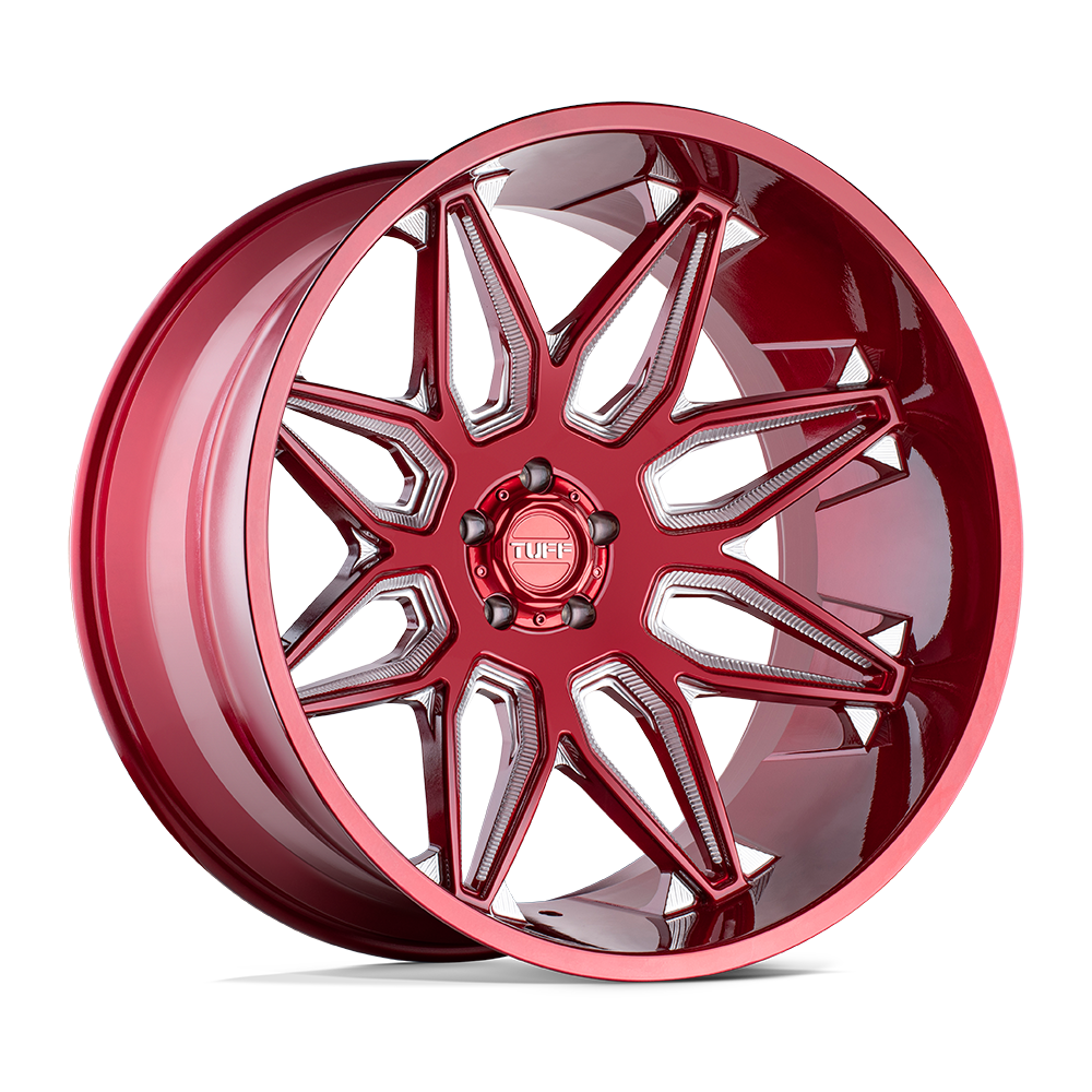 Tuff T3B CANDY RED 24X14 5x127 et-72 71.5