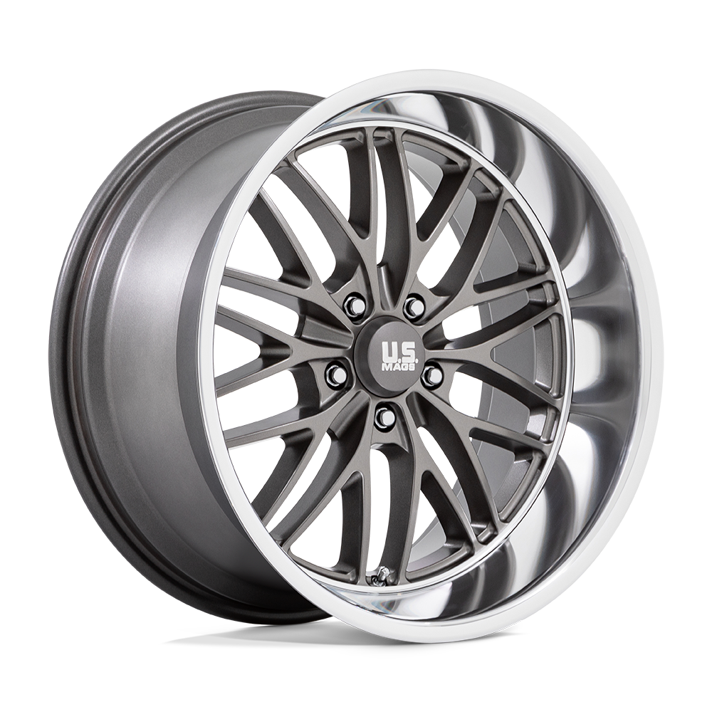US Mag 1PC U139 SANTA CRUZ ANTHRACITE W/ DIAMOND CUT LIP 20X10 5x120.65 et6 72.56