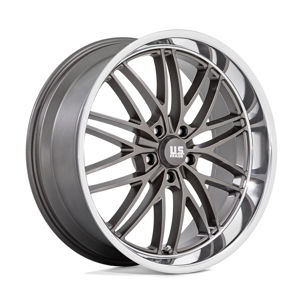 US Mag 1PC U139 SANTA CRUZ ANTHRACITE W/ DIAMOND CUT LIP 22X9 5x127 et15 78.1