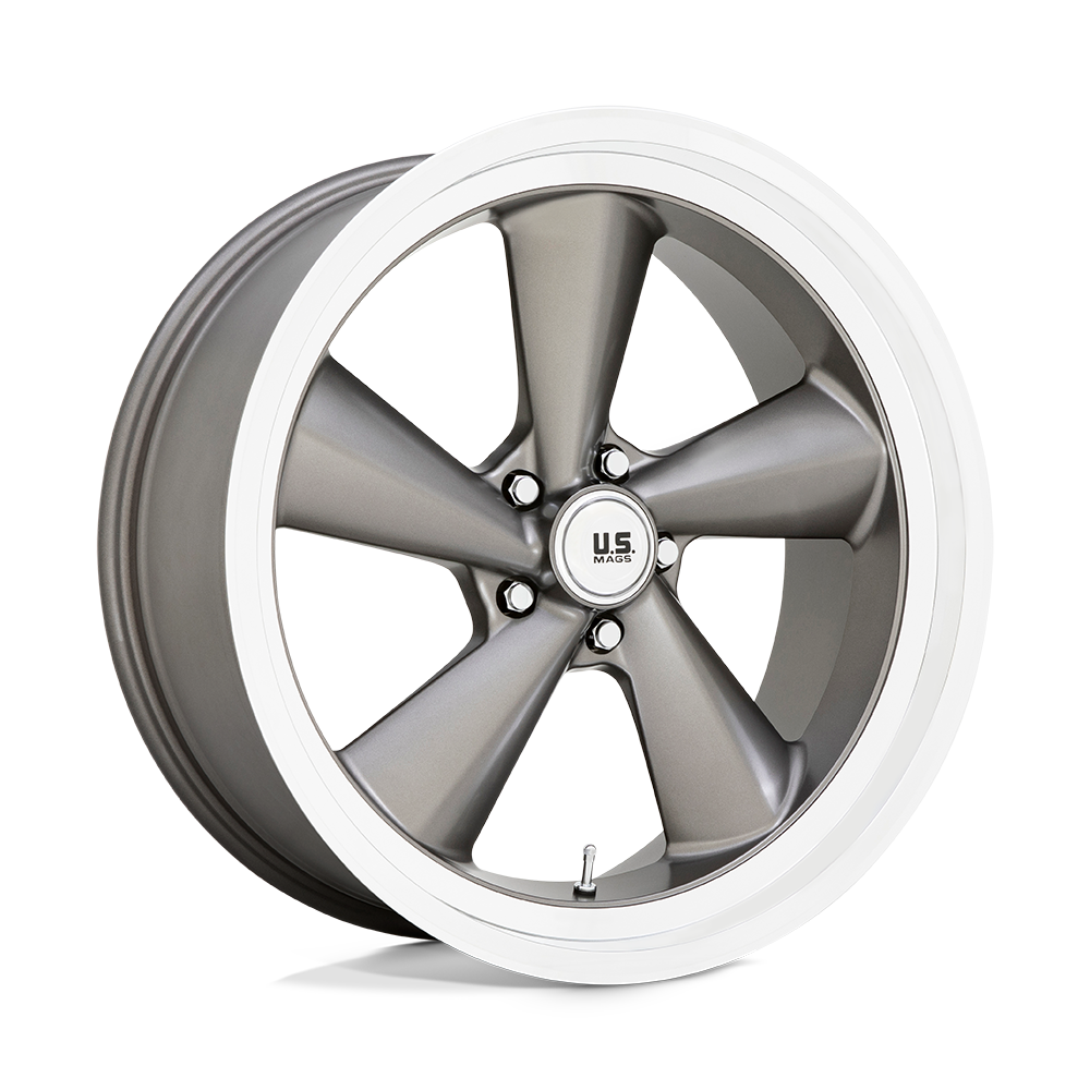 US Mag 1PC U137 TS ANTHRACITE W/ DIAMOND CUT LIP 22X10.5 5x127 et0 78.1