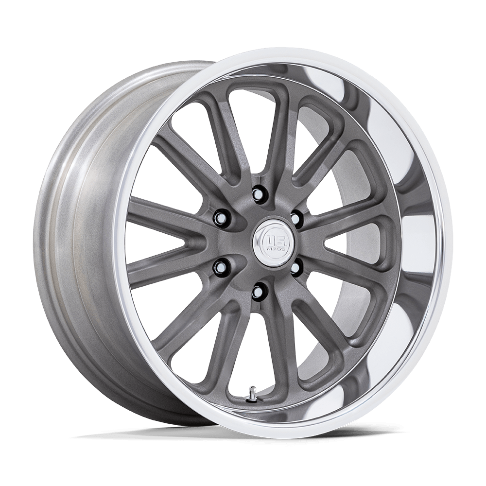 US Mag 1PC UC145 RAMBLER 6 MATTE GUNMETAL DIAMOND CUT LIP 20X9.5 6x135 et1 87.1