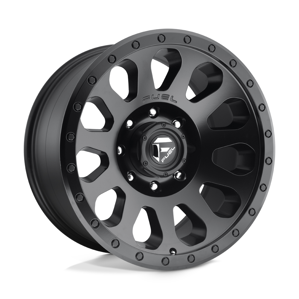 Fuel 1PC D579 VECTOR MATTE BLACK 20X10 8x165.1 et-18 125.1