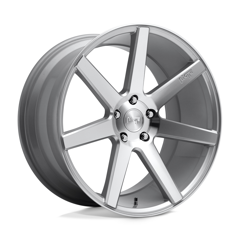 Niche 1PC M179 VERONA GLOSS SILVER MACHINED 19X9.5 5x112 et35 66.56