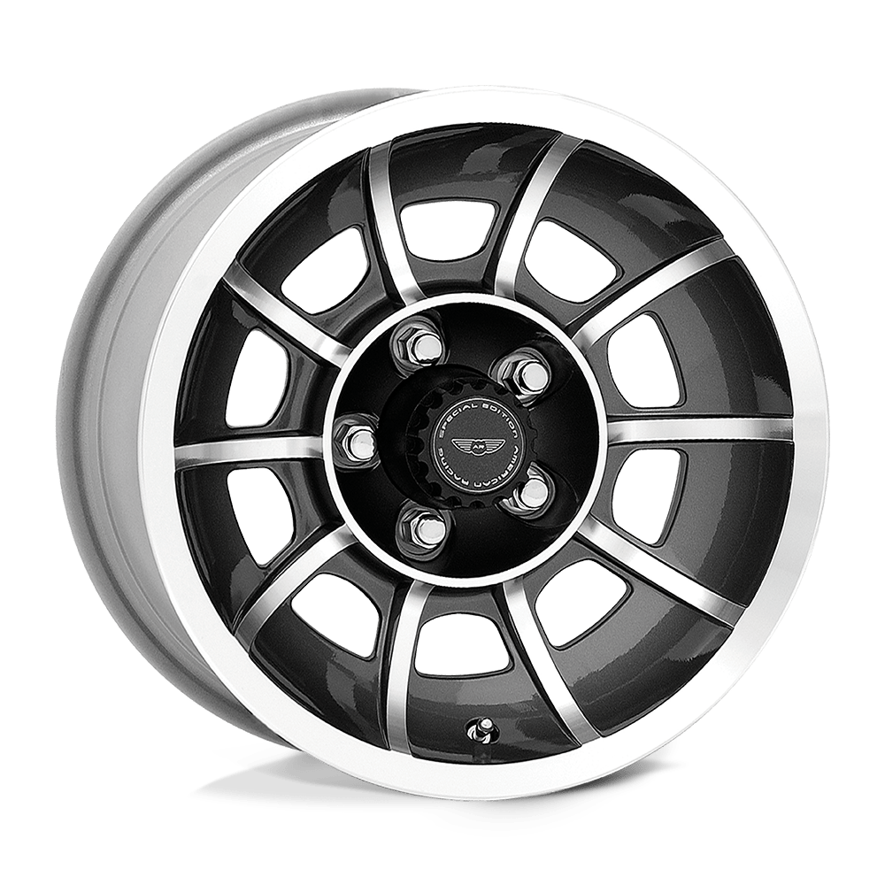 American Racing Vintage VN47 VECTOR ANTHRACITE GRAY W/ MACHINED FACE 15X8.5 5x120.65 et6 86