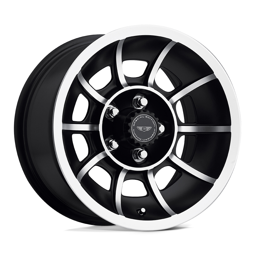 American Racing Vintage VN47 VECTOR SATIN BLACK MACHINED 15X8.5 5x114.3 et6 86