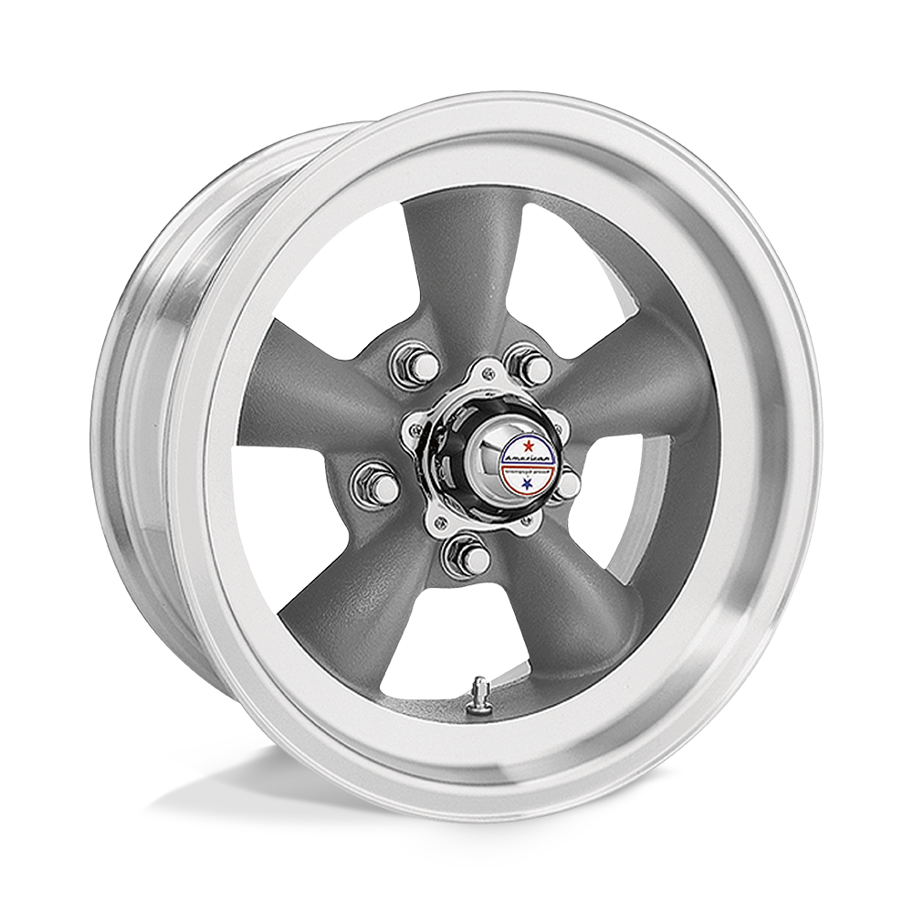 American Racing Vintage VN105 TORQ THRUST D TORQ THRUST GRAY W/ MACH LIP 15X6 5x120.65 et4 83.06