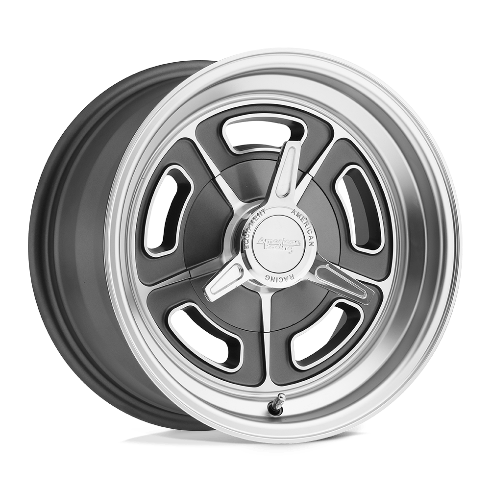 American Racing Vintage VN502 MAG GRAY MACHINED 15X7 5x120.65 et0 76.5