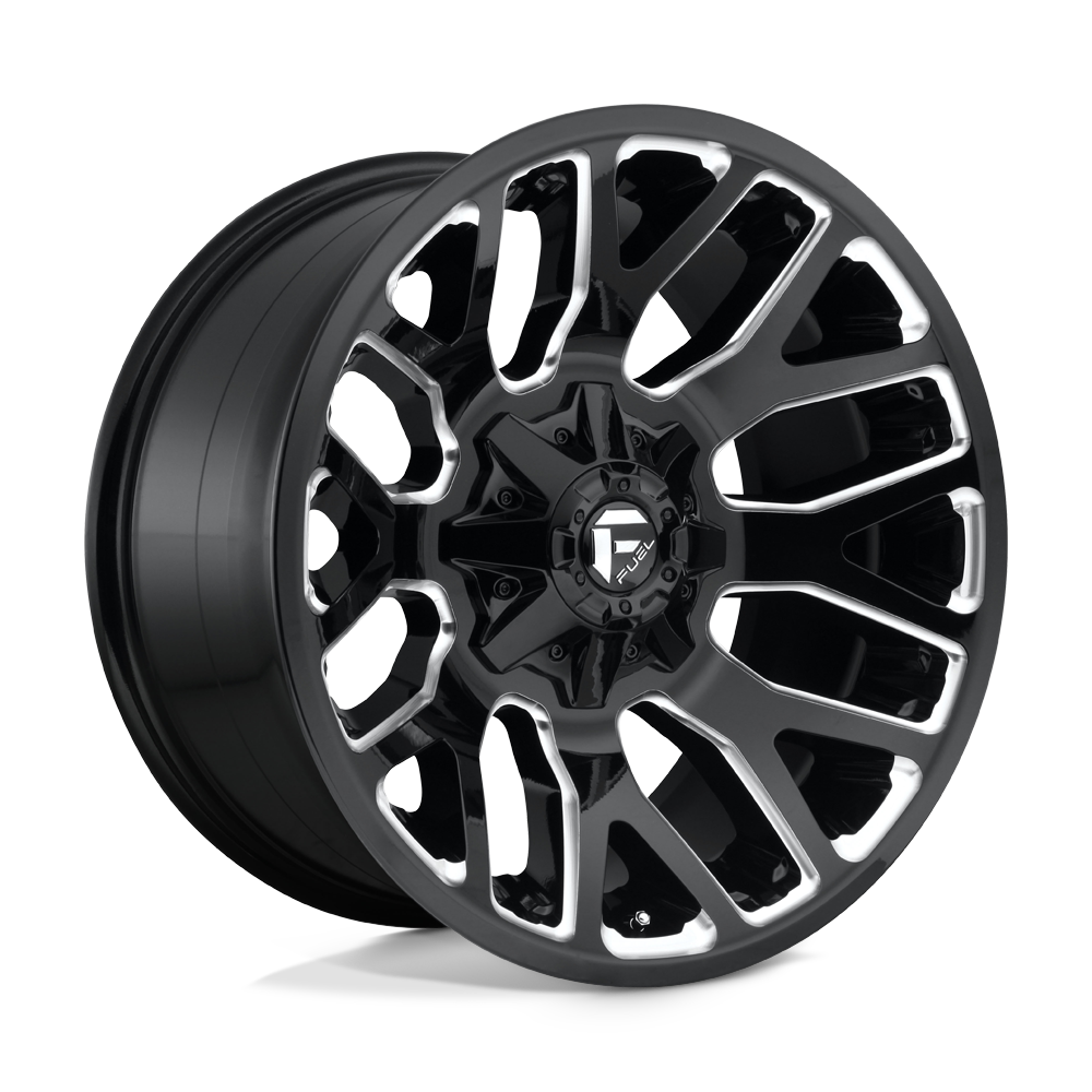 Fuel 1PC D623 WARRIOR GLOSS BLACK MILLED 20X9 5x139.7/5x150 et1 110.1