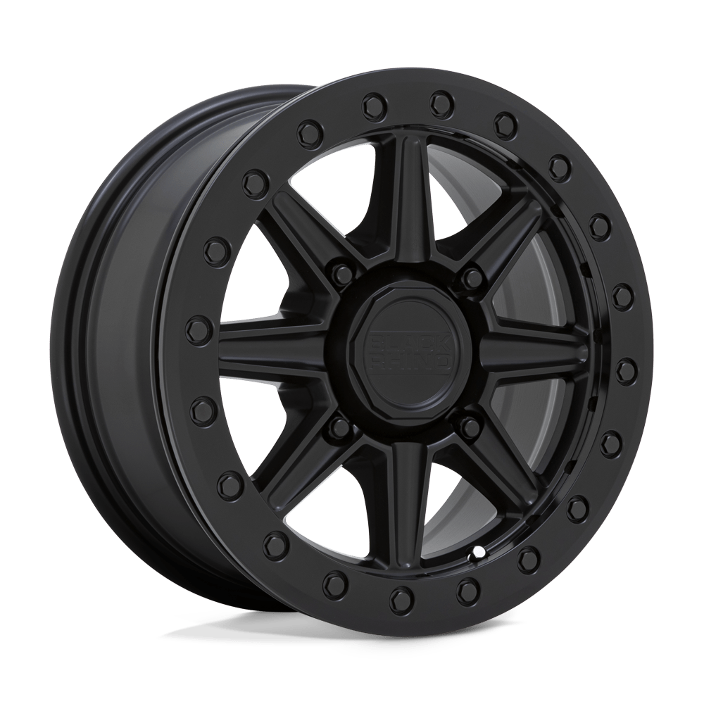 Black Rhino Powersports WEBB UTV BEADLOCK MATTE BLACK 15X7 4x110 et51 80.2