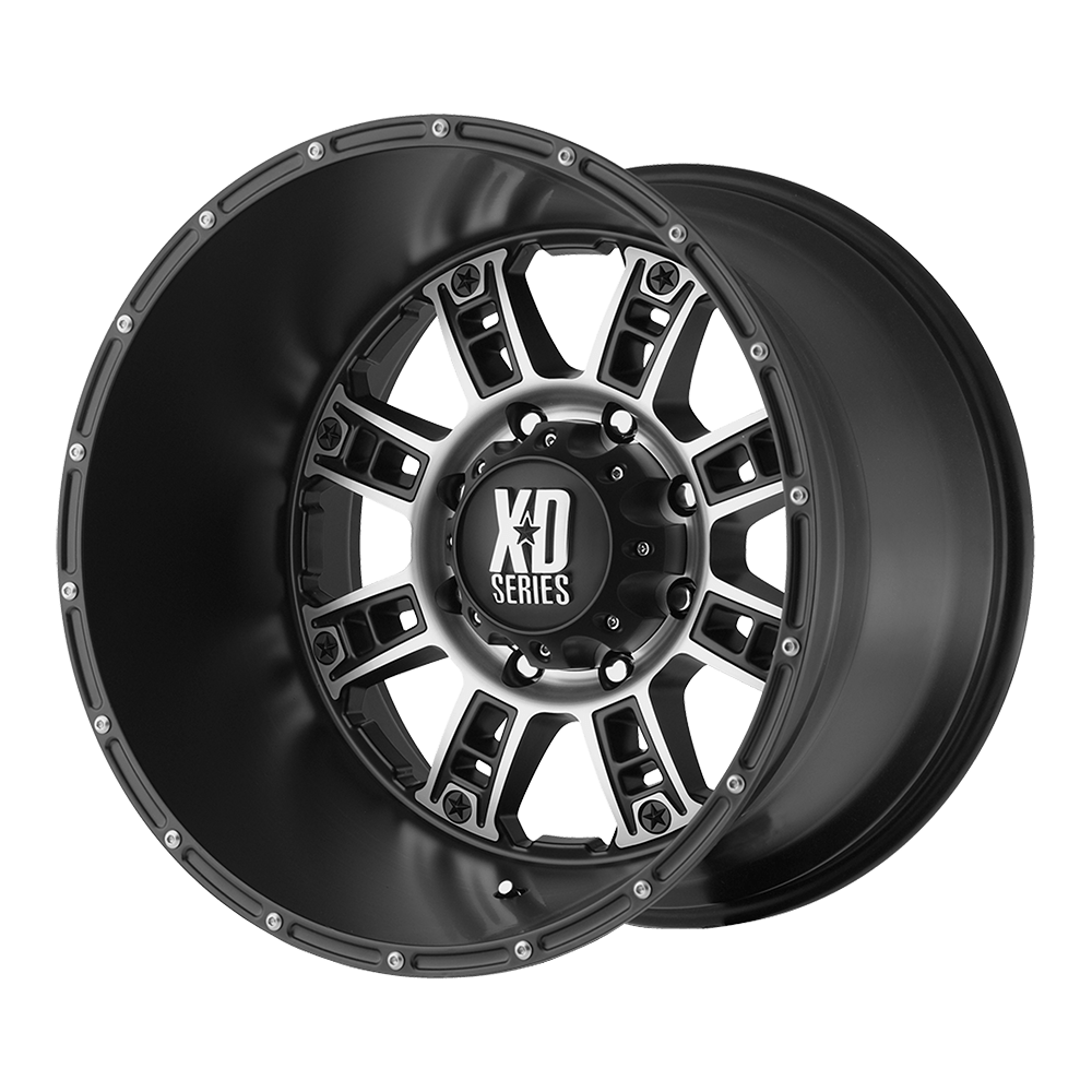 XD XD809 RIOT MATTE BLACK MACHINED 18X9 6x139.7 et-12 106.1
