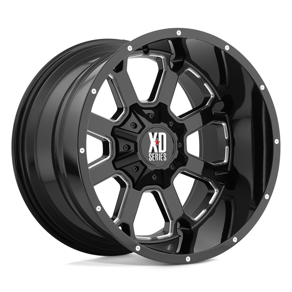 XD XD825 BUCK 25 GLOSS BLACK MILLED 20X12 5x127/5x139.7 et-44 78.1