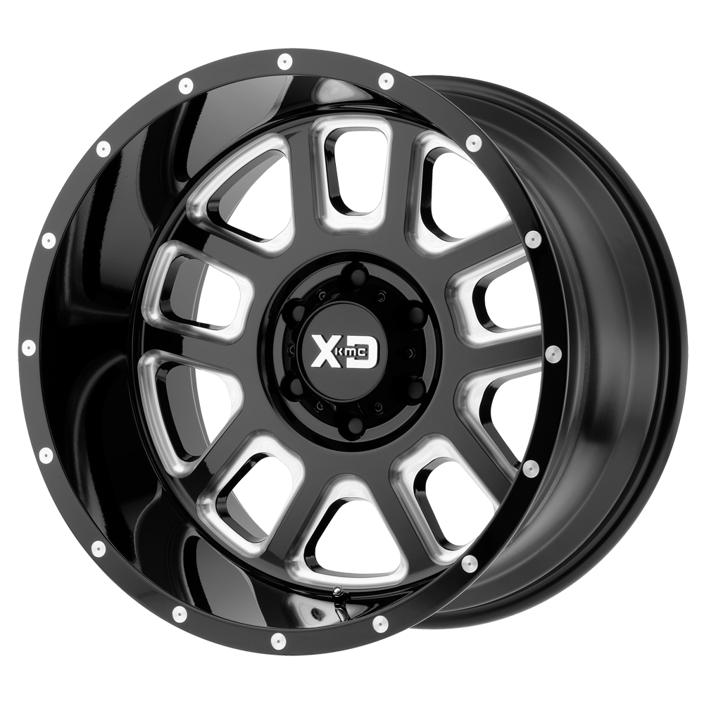 XD XD828 DELTA GLOSS BLACK MILLED 22X14 6x139.7 et-76 106.1