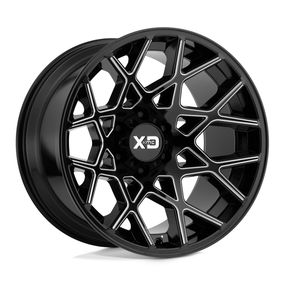 XD XD831 CHOPSTIX GLOSS BLACK MILLED 20X10 8x180 et-24 124.2
