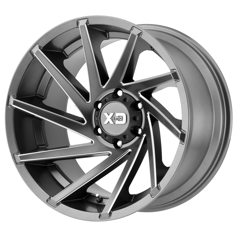 XD XD834 CYCLONE SATIN GRAY MILLED 18X9 8x165.1 et0 125.1