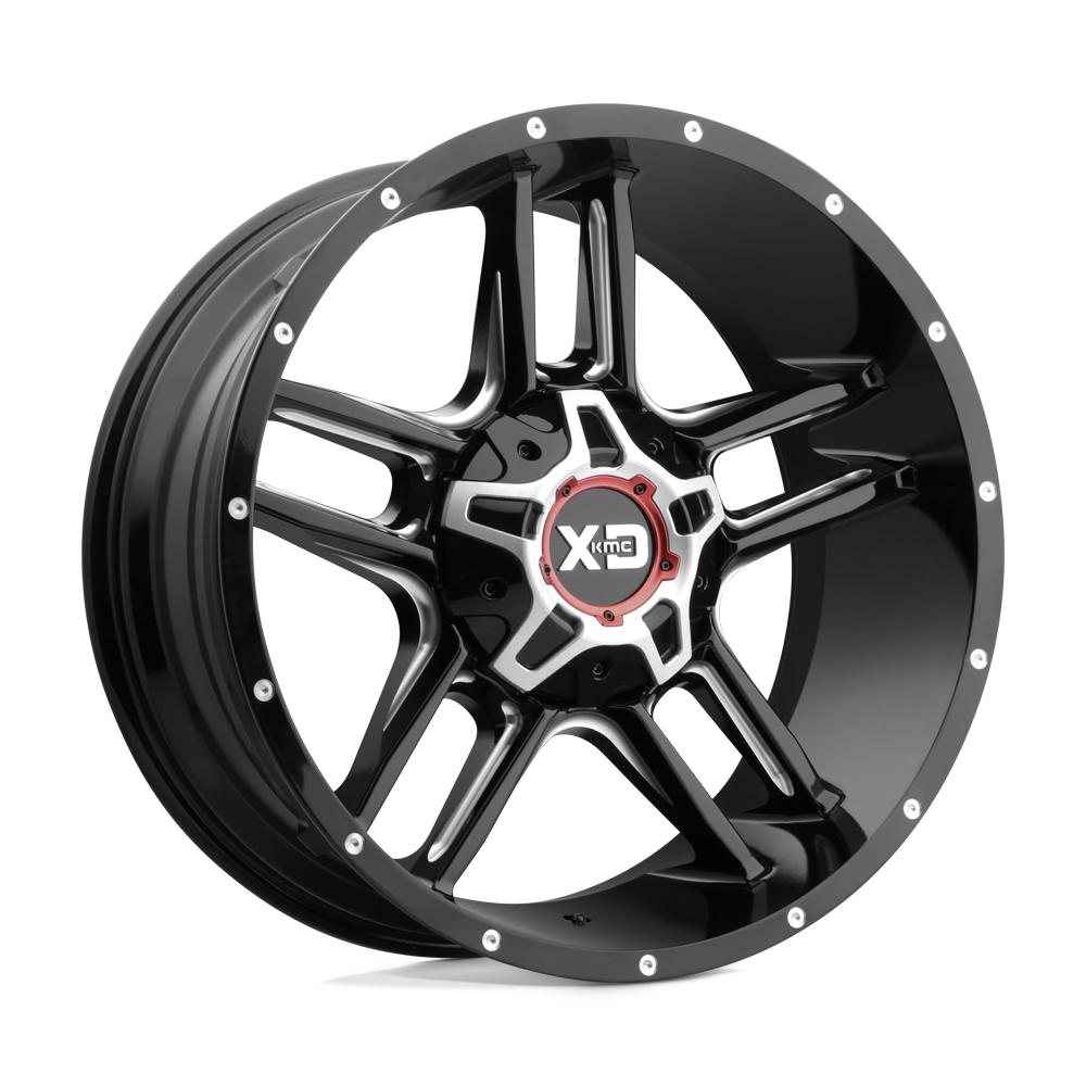 XD XD839 CLAMP GLOSS BLACK MILLED 22X10 8x165.1 et-18 125.1